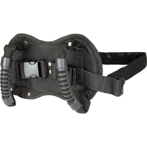 Universal Motorcycle Safety Belt Motocross ATV Rear Seat Grab Armrest Black