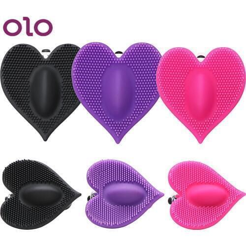 OLO Vaginal Stimulator Heart-Shaped Vibrators Chastity Silica Gel Clitoris Massager Vibrator Sex Toys For Women Adult Sex Toys