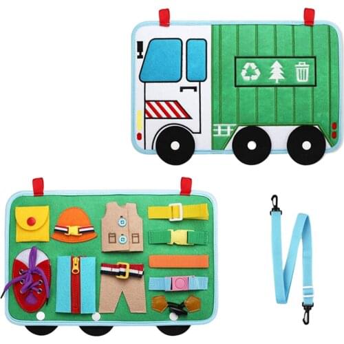 Busy Board for Toddlers Develop Basic Skills Learn to Dress Early Learning Fine Motor Children Game for Girls Boys