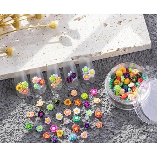 100pcs/lot 6mm Mini flatback Resin Cabochons Rose flower for Scrapbooking Cameo Craft DIY Phone Nails Decals Decor ornaments