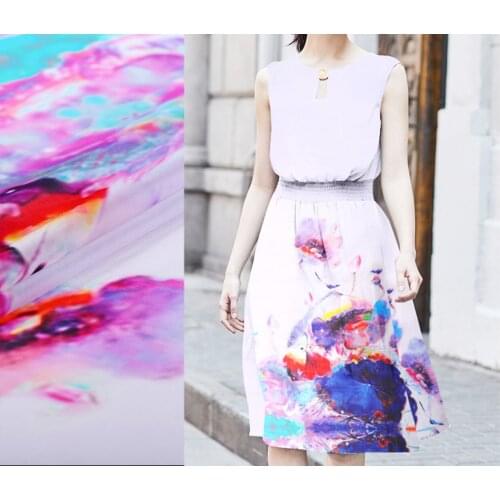 115cm*140cm Plain Pure Silk Fabric Gauze Tecido For dress B242