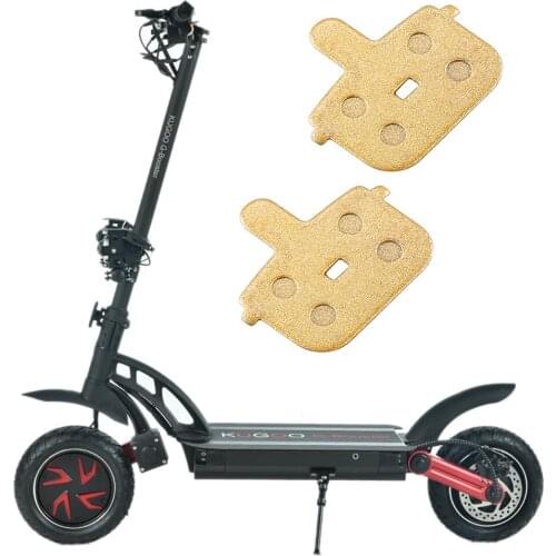 4 Pair Rectangular Hollow Full-metallic Disc Brake Pad for Kugoo G-booster Electric Scooter Disc Brake Pads Scooter Accessories