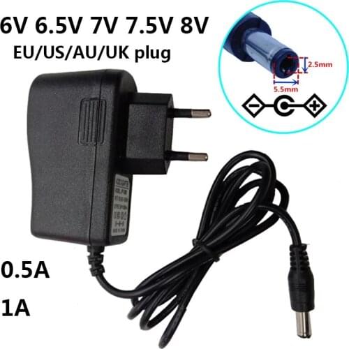 7V 1A 100-240V AC to DC 7V1A 1000mA Converter Power Adapter Supply Adaptor 5.5mm x 2.5mm EU US UK AU Plug 5.5*2.1mm