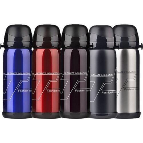 800ML Large Capacity 304 Stainless Steel Heat Preservation Cup Outdoor Sports Kettle