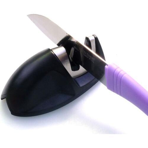 Diamond Knife Sharpener Two Stages Mini Portable Quick Knife Sharpening Kitchen Tools Kitchen Accessories