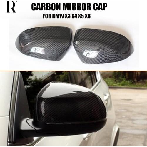 F25 F26 F15 F16 Carbon Fiber Rear View Side Mirror Cover Cap for BMW F25 X3 F26 X4 F15 X5 F16 X6