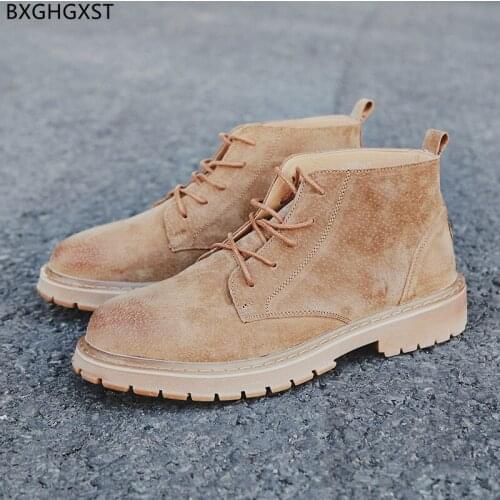 Ankle Boots for Men Male Black Man Shoes High Quality Fashion Combat Boots for Man 2021 Martens Boots Men Tactical Shoes Man