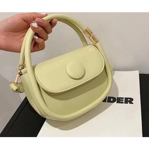 Brand Designer Mini PU Leather Crossbody Bags for Women 2021 Simple Fashion Shoulder Tote Lady Luxury Handbags and Purses