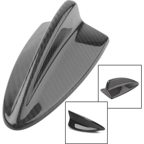 Black Carbon Fiber Car Shark Fin Antenna Decorative Cover Cap Trim For BMW E90 07-12 / E46 04-06 / E92 06-10 / E92 M3 10-13