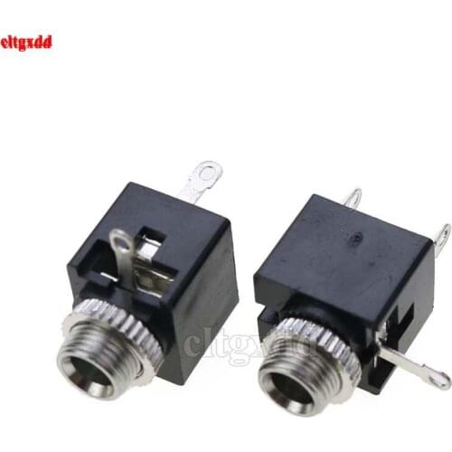 Cltgxdd 10Pcs 3.5mm Female Audio Connector 3 Pin DIP Headphone Jack Socket Mono Channel PJ-301M PJ301M