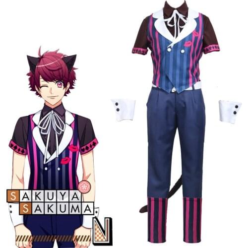 Game A3! Boy Sakuya Sakuma cosplay costume full set adult costume for Halloween Fancy Stage Performance Props Halloween Outfit