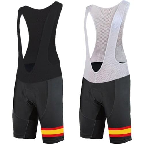 Spain Summer Cycling Bib Shorts Cycling Clothing Bicycle Bike Equipment Black Lycra Can Customized