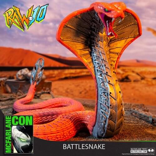 McFarlane RAW10 Battlesnake Machine Rattlesnakes Snake Action Collectible Figure Toys 18cm 1/10 Scale
