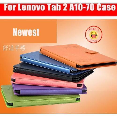 Fashion pu leather case cover For Lenovo Tab 2 A10-70 A10-70LC A10-70F 10.1 tablet case Fres stylus