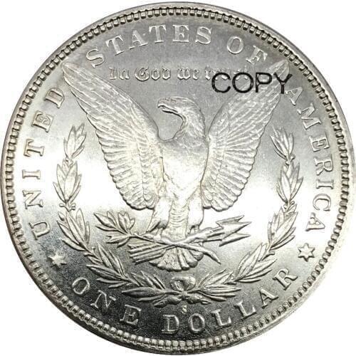 United States 1885 s 1 One Dollar Morgan Dollar Cupronickel Silver Plated Copy Coins
