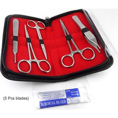 Surgical Suture Training Kit Skin Operate Suture Practice Model Training Pad Needle Scissors Tool Kit Medical Teaching
