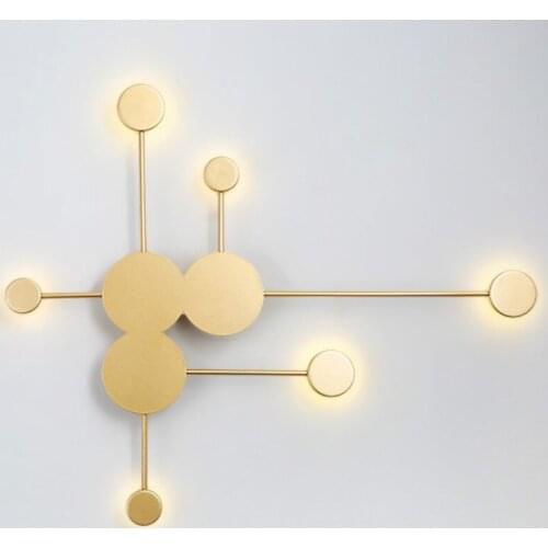 Mido Nordic living room wall lamp modern minimalist creative personality TV wall lamp LED aisle sticker wall lamp