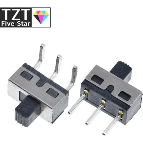 10PCS SS12D10 SS12D06 Toggle Switch 3Pins Straight Feet Handle High 5mm Spacing Of 4.7mm 3A 250V SS12D10 Power Switches