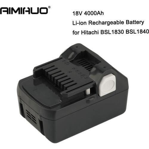 18V 4000mAh BSL1830 Battery for Hitachi BSL1840 DS18DSAL 330067 Power Tools Replacement 4.0Ah Rechargeable Li-ion Battery Cells