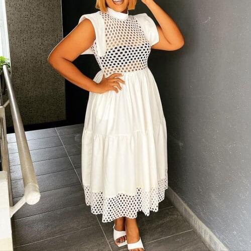3XL Plus Size African Dresses For Women Spring Autumn Dashiki Midi Dress Bazin Riche Clothing Long Sleeve Dresses Africa Clothes