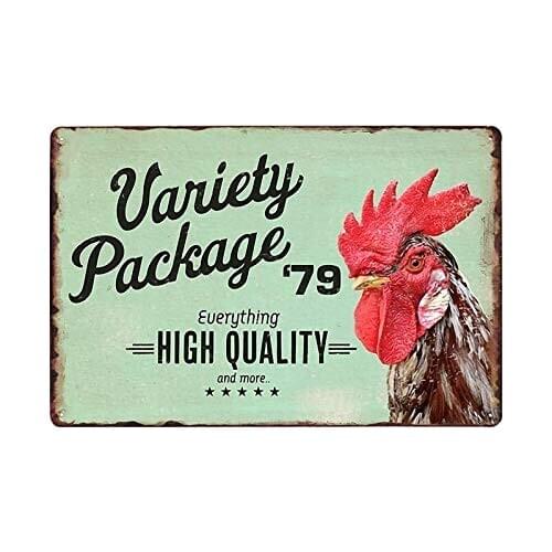 Variety Package Everthing and More. - 8 x 12 Tin Sign Vintage Novelty Funny Iron Painting Metal Plate