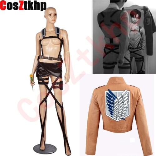 Attack on Titan Shingeki no Kyojin Recon Corps Harness belt hookshot Costume Adjustable Belts cosplay belts free shipping