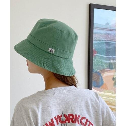 Fishermans Hat Mens / Womens Summer 2021 Spring Thin Green Leisure Basin Hat Holiday Sunshade Bucket Hat