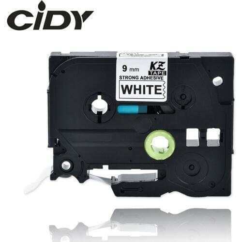 Cidy compatible TZe-S221 tz-S221 tz S221 TZE S221 Black on White Strong Adhesive label tape for label printer brother