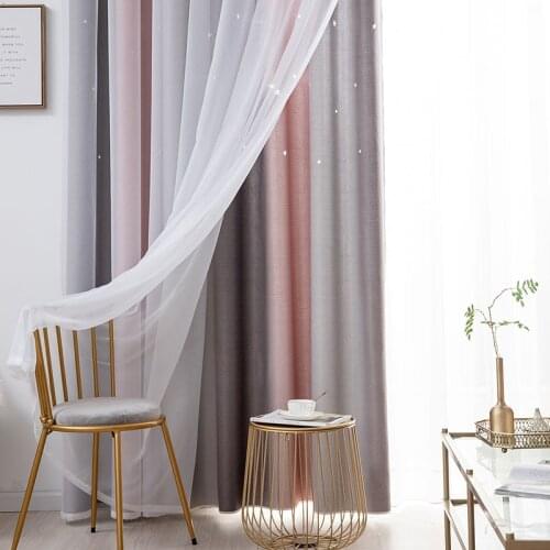 Bedroom Modern Home Decoration Quality Interior for Home Three-Layer Curtains for Living Room Tulle On The Window Curtain for
