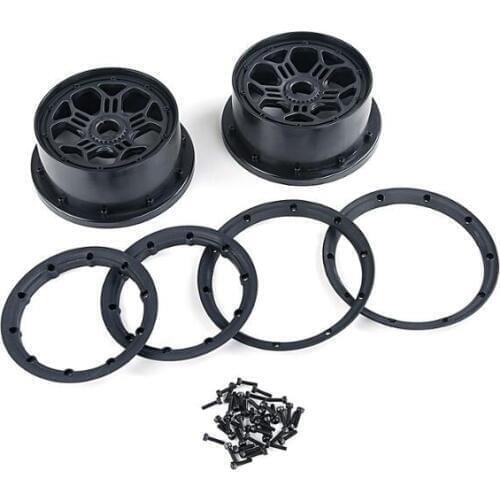 Wheel hub and beadlocks ring kit for 1/5 losi 5ive-t KM-X2 rovan LT SLT V5 5S TRUCK RC CAR PARTS