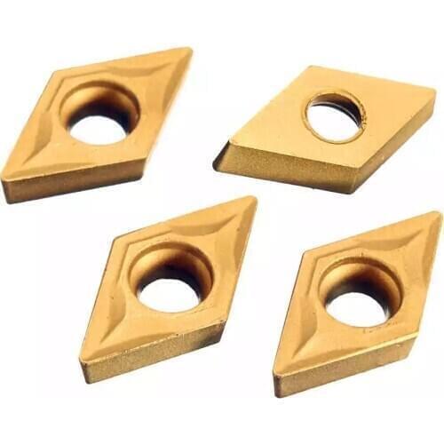 Good quality 10pcs DCMT070204 DCMT070208 RC6225 CNC Carbide Inserts turning face endmills Lathe Tools CNC tool cutter