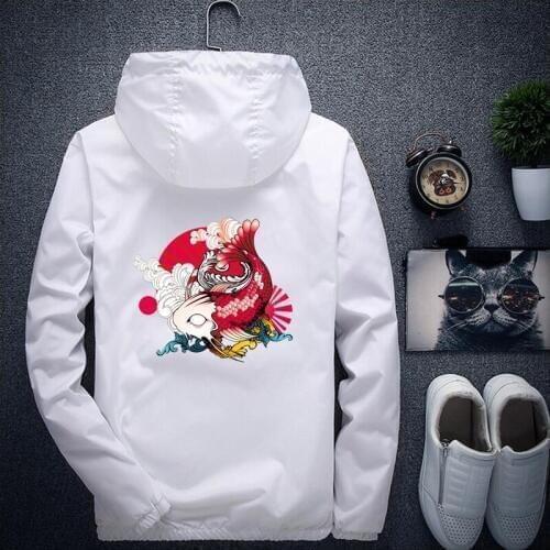 2019 New Spring Summer Mens Fashion Outerwear Windbreaker Men' S Thin Jackets Hooded Casual Sporting Coat Big Size