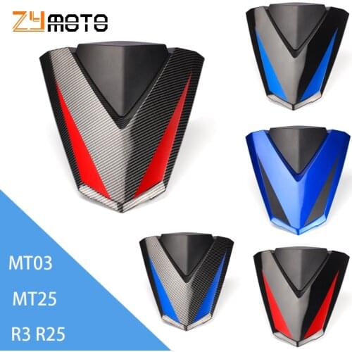 YZF R3 R25 MT-03 MT-25 Rear Pillion Passenger Cowl Seat Back Cover Motorcycle ABS Accessories For YAMAHA YZF R3 R25 MT03 MT25