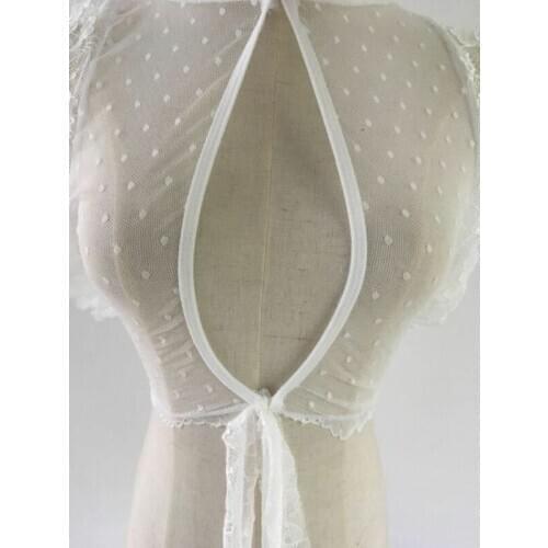 Women Sexy-Lingerie Lace Bra Nightwear Sleepwear Babydoll Underwear See Through Lace Hollow Crop Tops