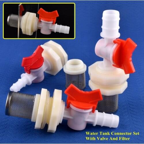 1~20 Sets G3/4 To 4~25mm Valve Water Tank Connector Filter Set Aquarium Fish Tank Joint Garden Irrigation Water Pool Hose Joint