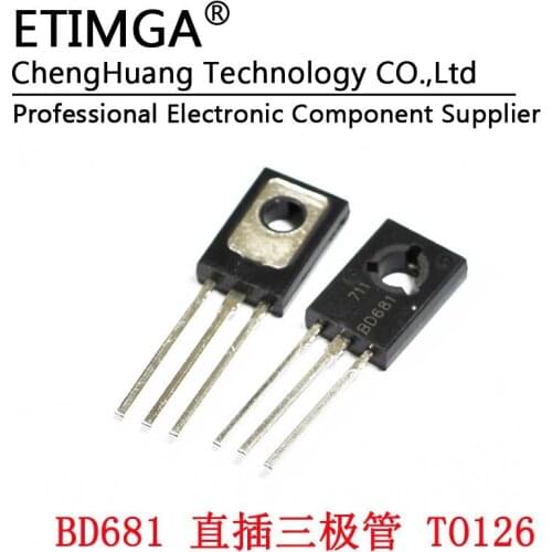 10PCS/LOT BD681 BD682 NPN 100V/4A/40W TO-126