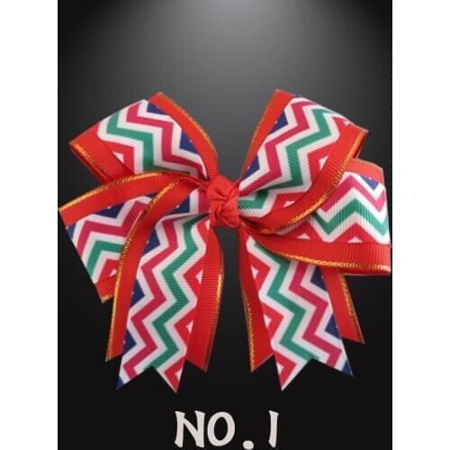 100 BLESSING Happy Girl 4.5" rainbow Cheer Hair Clip Flower Fruit Hairbow 30