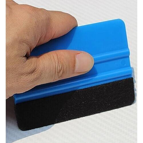 80% HOT SALES!!!Plastic Car Squeegee Decal Wrap Applicator Soft Felt Edge Scraper Paster Tool