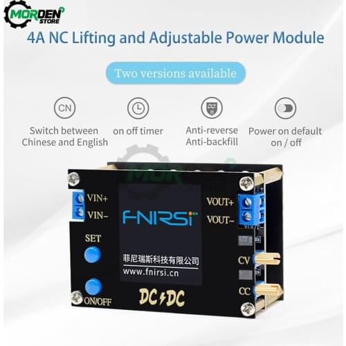 DC DC Automatic Boost/Buck Converter CC CV Module Adjustable Regulated Power Supply 0.5-30V 3A 35W/4A 50W Voltmeter