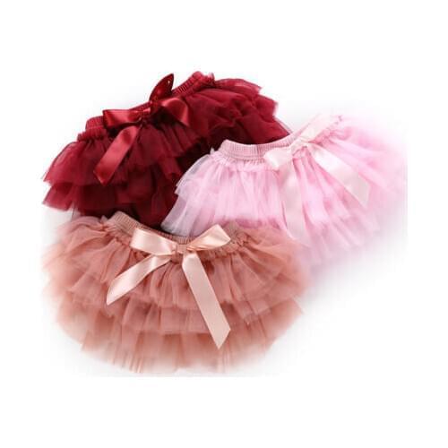 Newborn Baby Girls Layer Ballet Dancewear Pants Shorts Skirt Tutu Dress Birtyday Baby Skirts