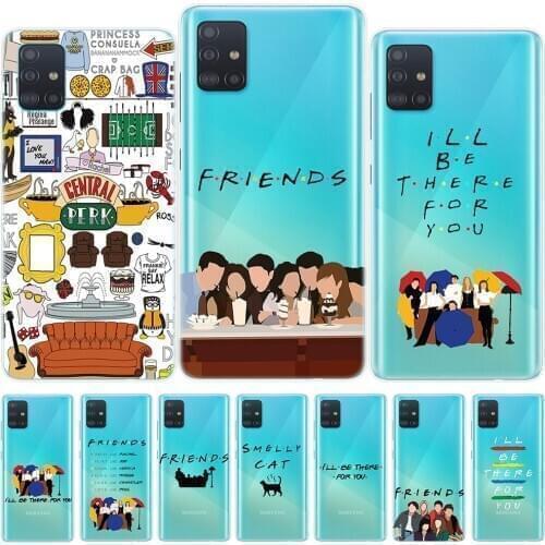 Friends TV Central Perk Coffee Silicone Case Cover For Samsung A51 A71 A10 A20 A30 A40 A50 A60 A70 A6 Plus A8 Plus A9 A7 2018