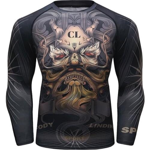 Cody Lundin Digital Sublimation Printed Tshirt Men Breathable Running Fitness Rash Guard