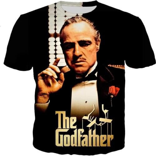 Movie T-shirt mens and womens fashion streetwear casual style direct sales New polyester material