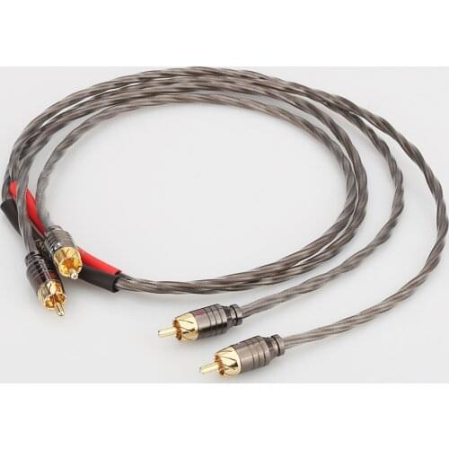 HI-End Odin Silver Plated RCA Interconnect Cable RCA to RCA Audio Cable Analogue Cable phono Cable For CD AMP