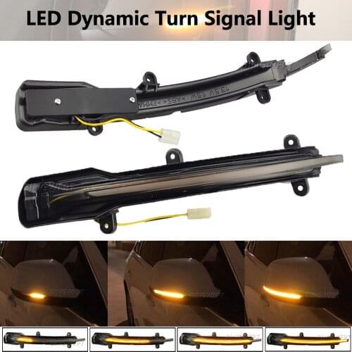 2PCS LED Dynamic Turn Signal Side Mirror Light Flowing Water Blinker Repeater Sequential Indicator For Audi Q5 SQ5 8R Q7 4L