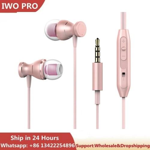 IWO PRO Metal Magnetic Sport Running In-Ear Earbuds Earphone Clarity Stereo Sound With Mic Headset For Mobile Phone MP4 MP3