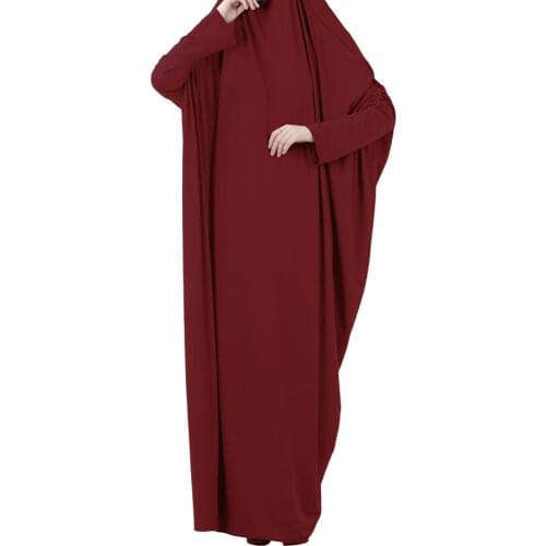 Jilbab Abaya Women Khimar Hijab Prayer Dress Caftan Muslim Islamic Clothing Ramadan Hooded Robe Femme Musulmane Womens Abayas