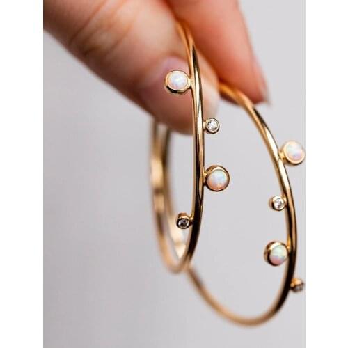 JK New Fashion Hoop Earrings for Women Delicate Girl Dance Party Accessories Simple Versatile Female Earrings Trendy Jewelry