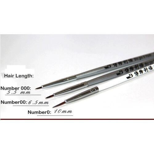 Bergino weasel hair paint brushes small scriptliner painting supplies 30pcs/lot stationery wholesales