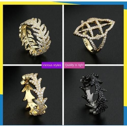 18K gold new arrow mask diamond ring retro jewelry personality fashion women can wear brand jewelry Luxury Charms